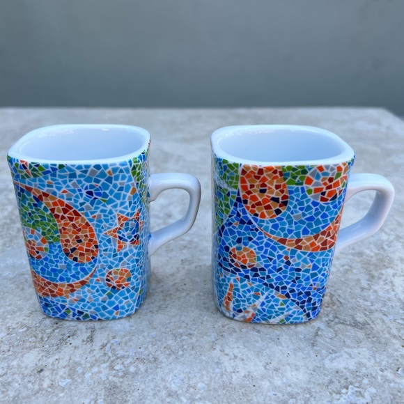 Barcelona Ceramic Espresso Cups. Set of 2. - Picture 2 of 8